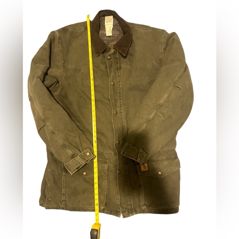 VTG Carhartt Blanket Lined Jacket AdultXL Moss Dark Green Vintage